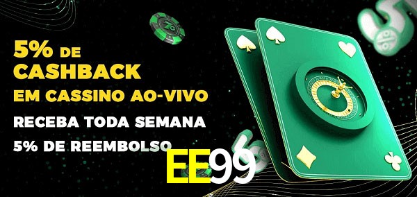 Promoções do cassino ao Vivo EE99